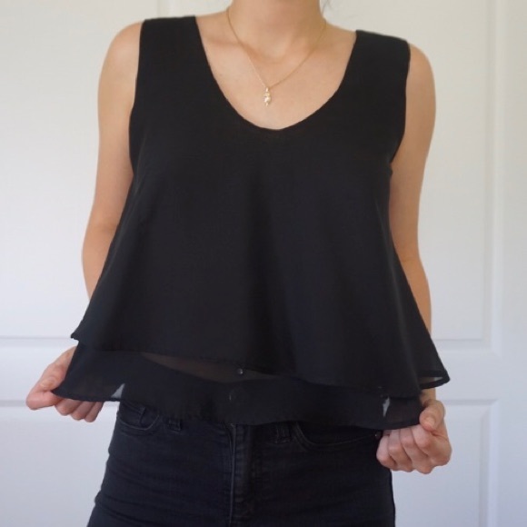 BLACK TANK TOP - Picture 2 of 5